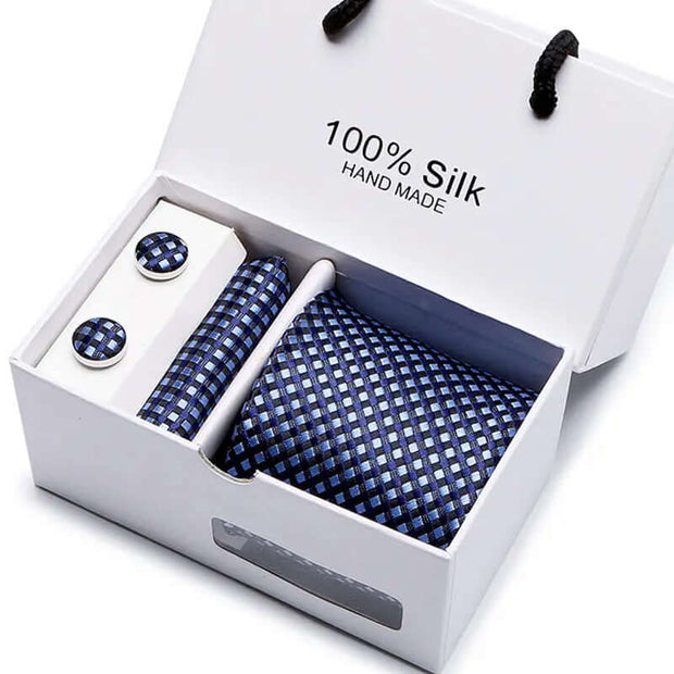 Men's Tie Spot Gift Box 5-Piece Suit Group Tie Business Formal Wedding Tie - Memoriex 