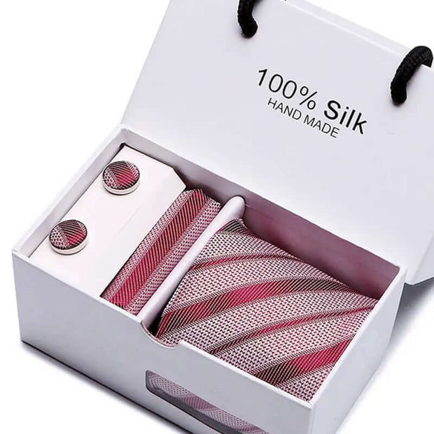 Men's Tie Spot Gift Box 5-Piece Suit Group Tie Business Formal Wedding Tie - Memoriex 
