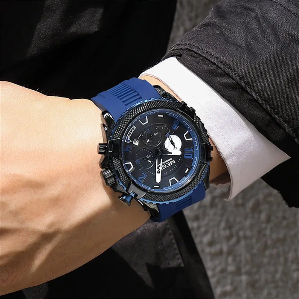 MEGIR Luxury Men's Watches Fashion Sport Quartz Watch Waterproof Date Chronograph Military Wristwatches Clock Reloj Hombre 2200-4