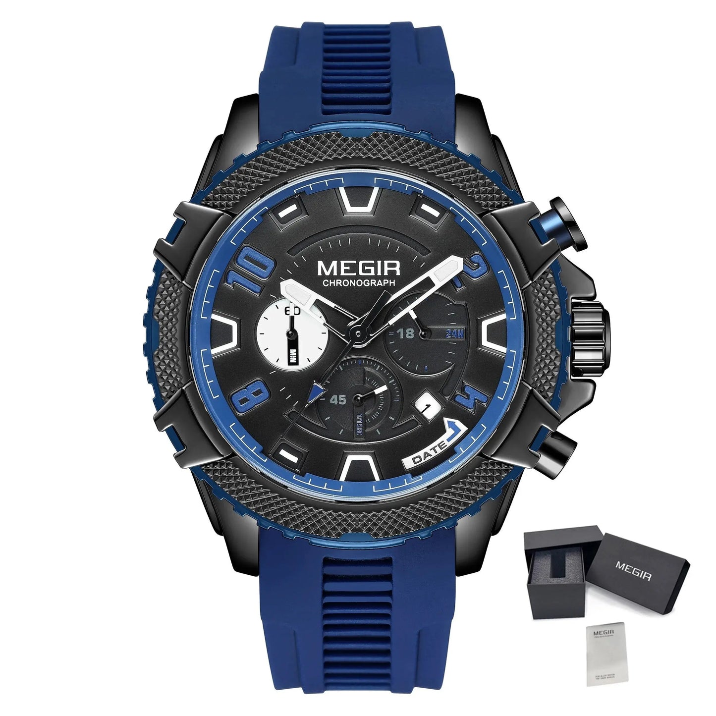 MEGIR Luxury Men's Watches Fashion Sport Quartz Watch Waterproof Date Chronograph Military Wristwatches Clock Reloj Hombre 2200-13