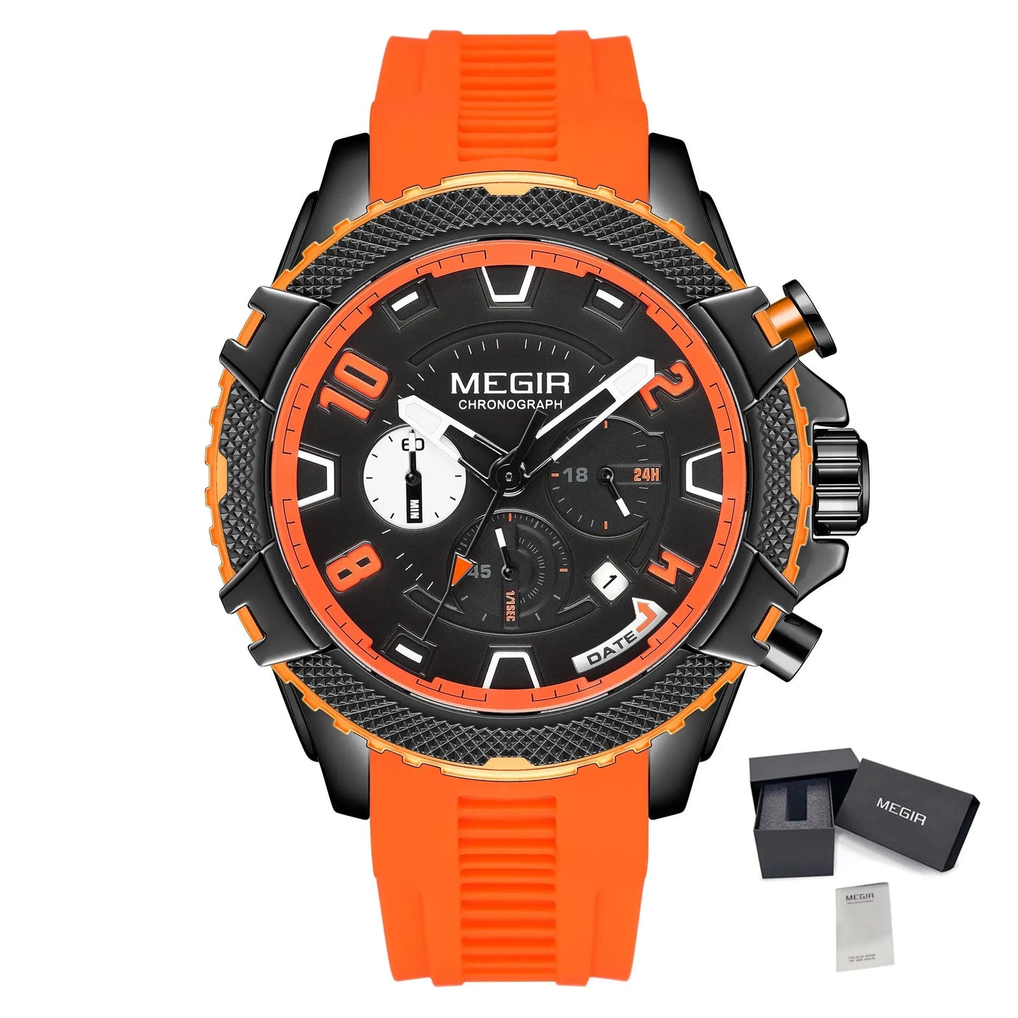 MEGIR Luxury Men's Watches Fashion Sport Quartz Watch Waterproof Date Chronograph Military Wristwatches Clock Reloj Hombre 2200-15