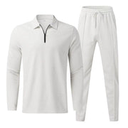 Men's casual sports suit with sleeves and long pants - Memoriex 