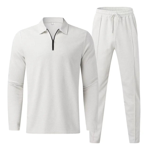 Men's casual sports suit with sleeves and long pants - Memoriex 