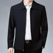 Men's outerwear men's spring autumn lapel jacket men's dad outfit men's casual jacket - Memoriex 