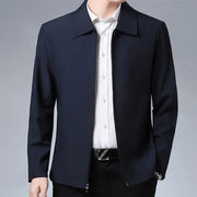 Men's outerwear men's spring autumn lapel jacket men's dad outfit men's casual jacket - Memoriex 