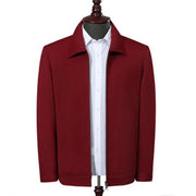 Men's outerwear men's spring autumn lapel jacket men's dad outfit men's casual jacket - Memoriex 