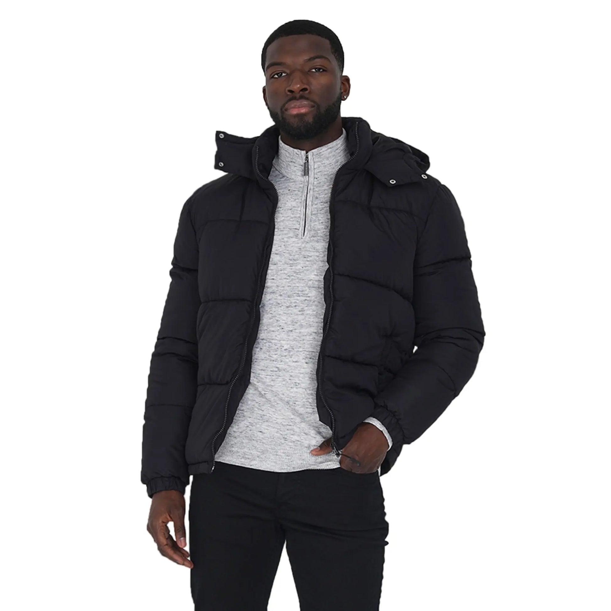 Mens Brave Soul DAVISHOOD Padded Jacket - Memoriex 