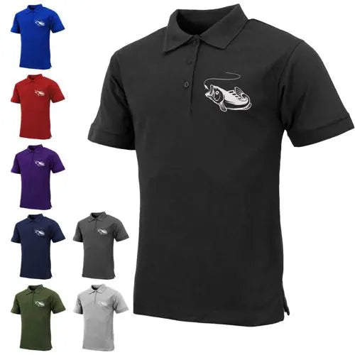 Mens Fish Logo Polo-0