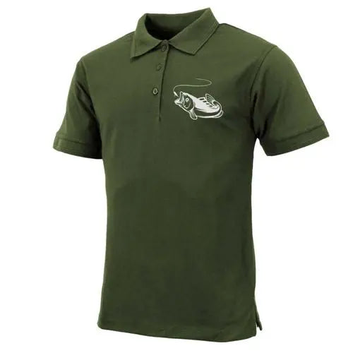 Mens Fish Logo Polo-5