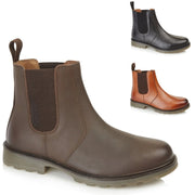 Mens Galway Leather Chelsea Boots-2