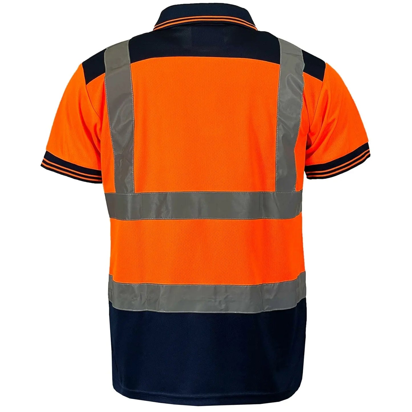 Mens Hi Vis Visibility Short Sleeved Polo Shirt - hv322-4