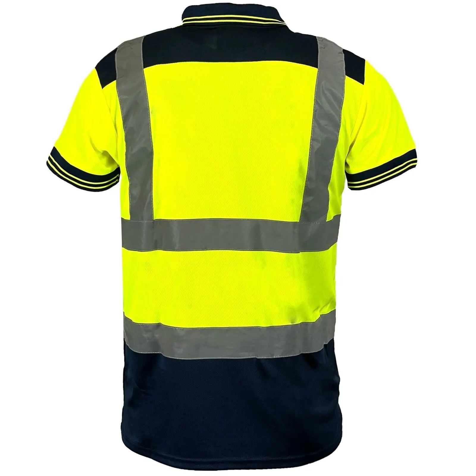 Mens Hi Vis Visibility Short Sleeved Polo Shirt - hv322-5