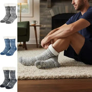 Mens Sherpa Slipper Socks - AT325-0
