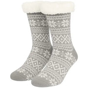 Mens Sherpa Slipper Socks - AT325-6