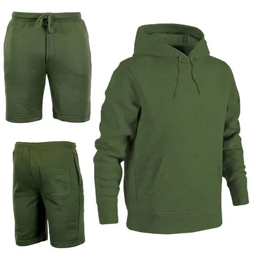 Mens Shorts with Hoodie Set-1