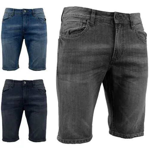 Mens Slim Fit Denim Shorts T-607-0