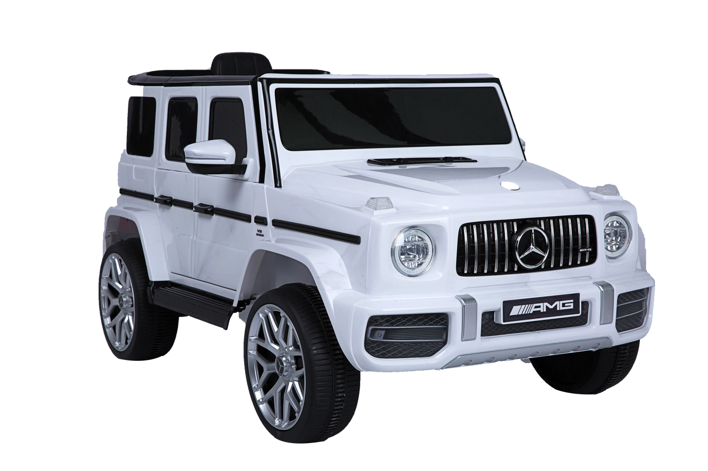 Mercedes Benz G63 Children's Electric Vehicle with Remote Control 12V Music, Horn, Spring Suspension, Safety Lock and License - Memoriex 