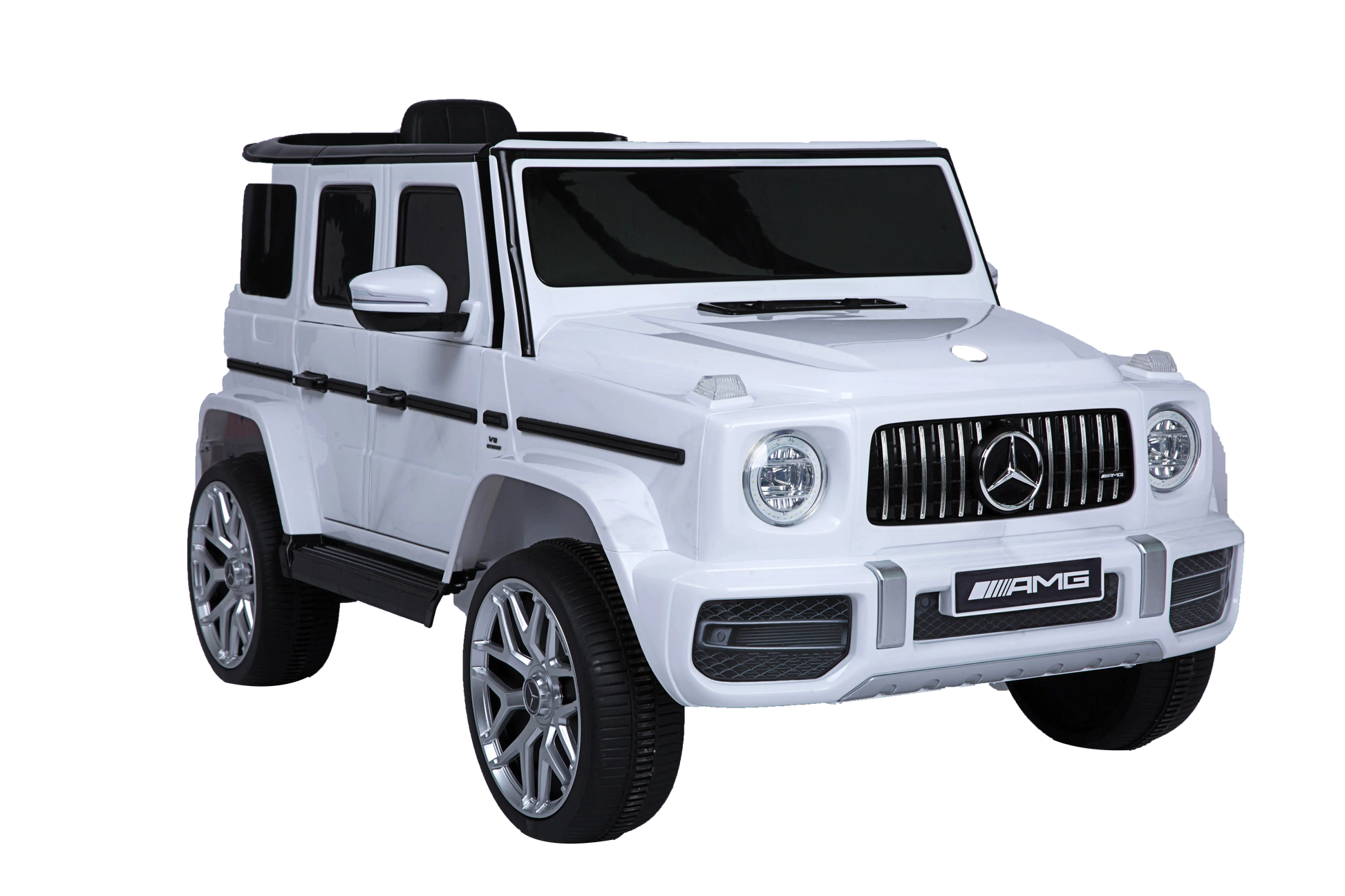 Mercedes Benz G63 Children's Electric Vehicle with Remote Control 12V Music, Horn, Spring Suspension, Safety Lock and License - Memoriex 