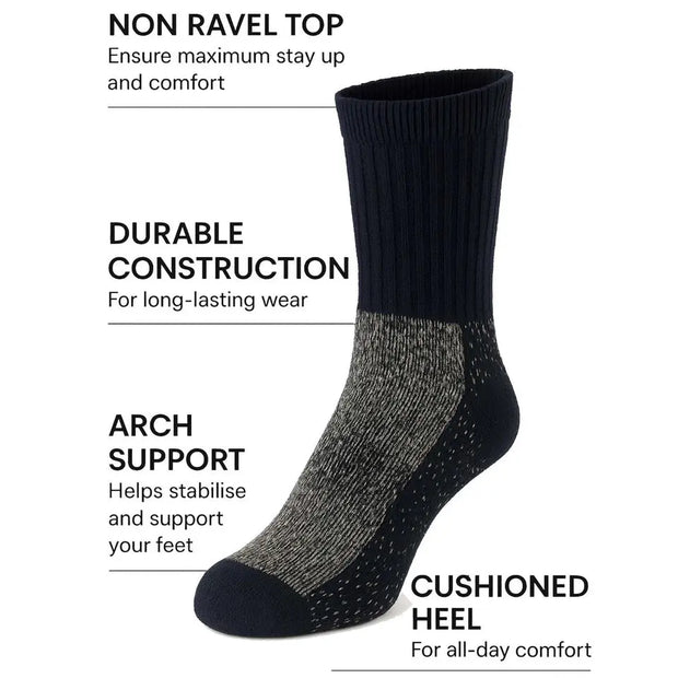 Merino Wool Socks – Pack of 6 - AT293-3