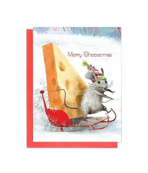 Merry Cheesemas Boxed Notes - Set of 8 Trifold Cards-3