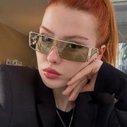 Metal Sunglasses Fashion Box Versatile Hot Girl Outdoor Sunglasses Women's Sunglasses Premium - Memoriex 