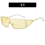 Metal Sunglasses Fashion Box Versatile Hot Girl Outdoor Sunglasses Women's Sunglasses Premium - Memoriex 