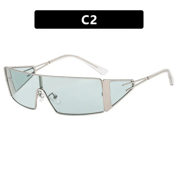Metal Sunglasses Fashion Box Versatile Hot Girl Outdoor Sunglasses Women's Sunglasses Premium - Memoriex 