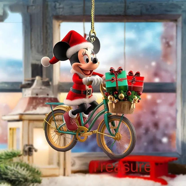 Mickey Acrylic Flat Christmas Tree Ornament | Hanging Decor, Christmas Gift, Car Rearview Mirror Pendant - Memoriex 