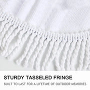 Microfiber Round Beach Towel for Adults Summer Toalla Tassel Yoga Mat Hamsa Hand Printed Serviette De Plage 150cm - Memoriex 