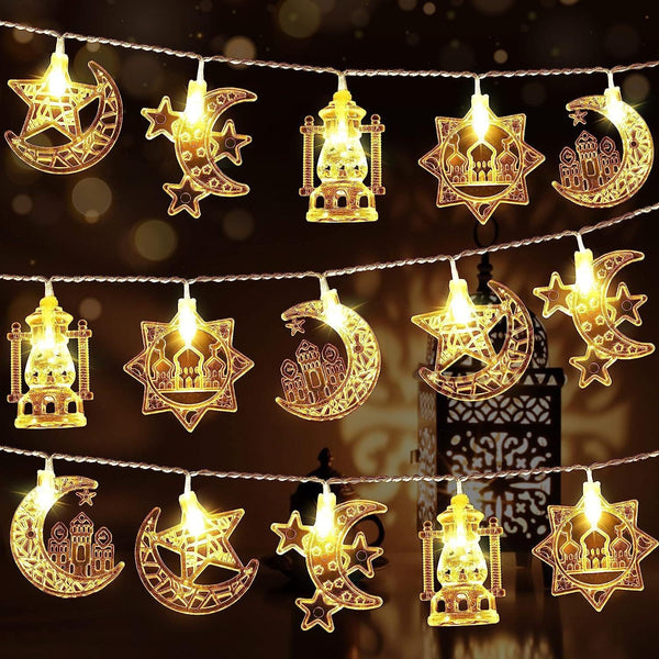 Ramadan-Moon-and-Star-LED-String-Lights-Warm-White- Memoriex 