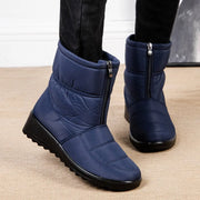 Middle-aged and elderly large size winter warm women snow boots women lazy slip-on waterproof - Memoriex 