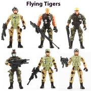 Military Soldier Model Movable Joint Elite Anti-terrorism Special Forces 10cm - Memoriex 