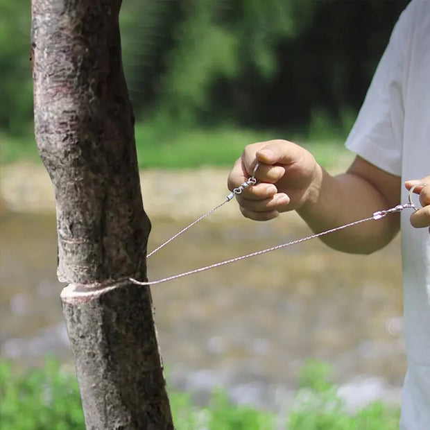 Military-grade outdoor travel survival kit with mini camping tools, emergency bracelet, whistle, blanket and knife. - Memoriex 