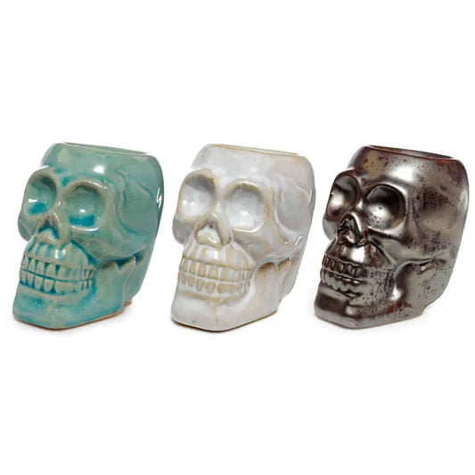 Mini Ceramic Oil Burner - Skull OB268 - Memoriex 