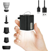 Mini Electric Pump for Inflating/Deflating Air Mattresses & Swimming Rings, Portable for Camping - Memoriex