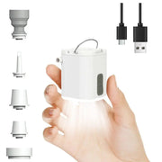 Mini Electric Pump for Inflating/Deflating Air Mattresses & Swimming Rings, Portable for Camping - Memoriex