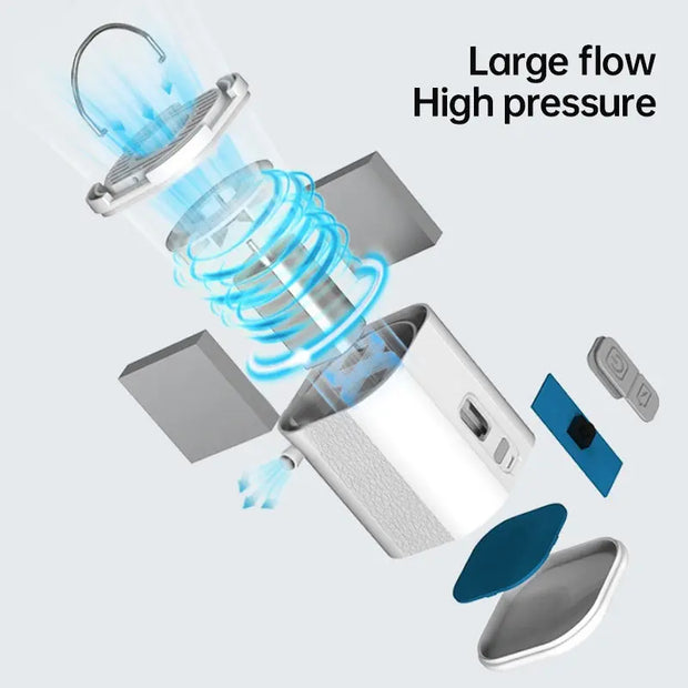 Mini Electric Pump for Inflating/Deflating Air Mattresses & Swimming Rings, Portable for Camping - Memoriex