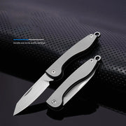 Mini Folding Titanium Utility Knife Portable Pocket Knife Camping Food Processing Food Construction Repair Outdoor Equipment Keychain Mouth-1