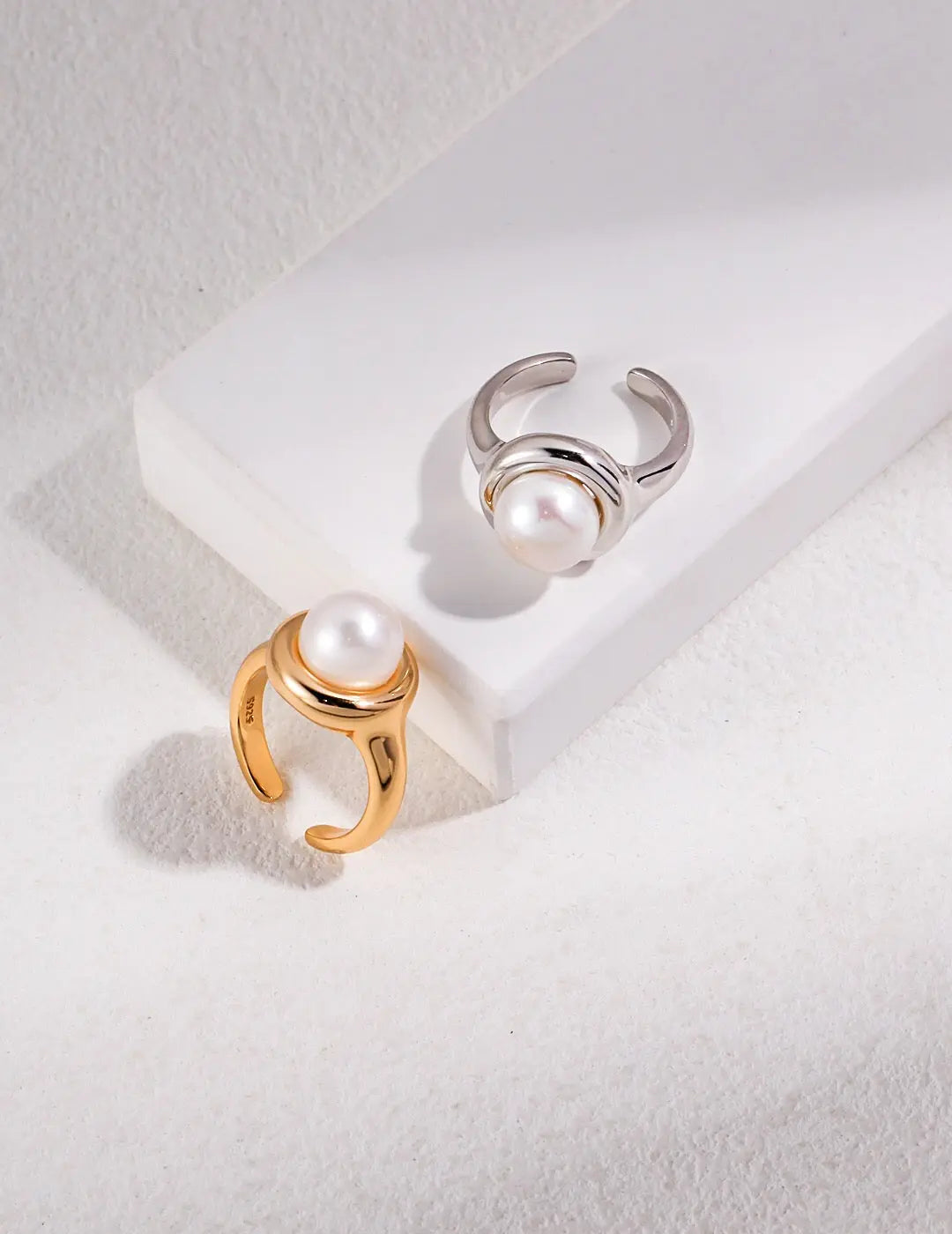 Minimal Freshwater Pearl Open Ring-0