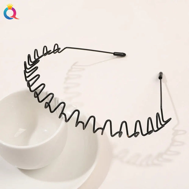 Minimal metal base facial wash hair band, no marks on the back of the head, pressed hair clip, high-end feel headband hair accessories - Memoriex 