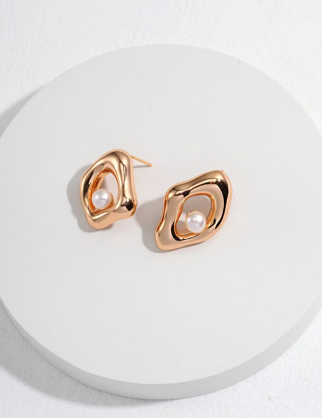 Minimalist Geometric Irregular Earrings-3