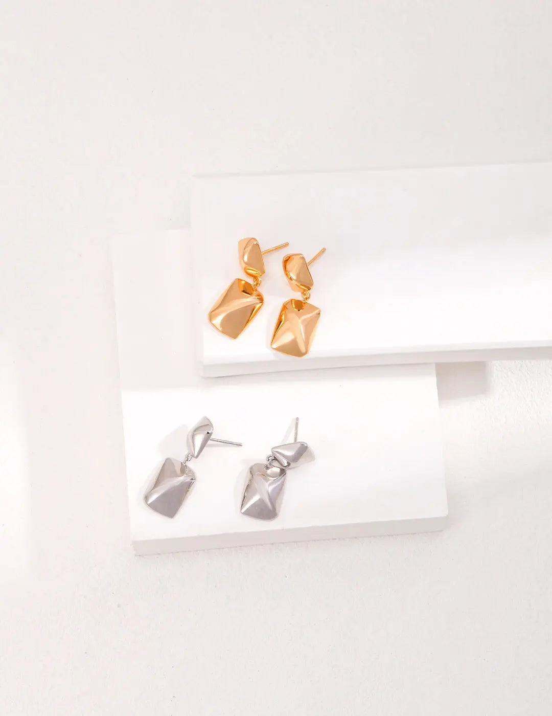 Minimalist Rectangular Shape Earrings - Memoriex