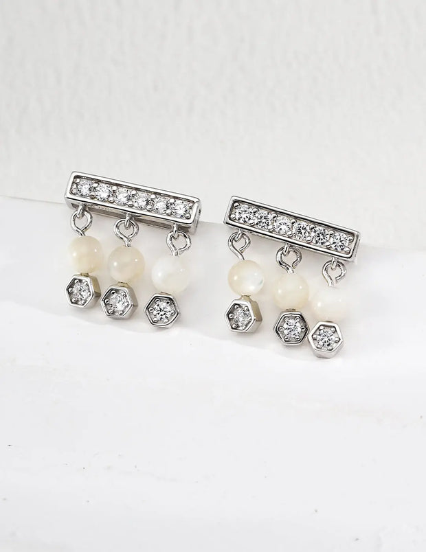 Minimalist Zircon Bar Drop Earrings-2