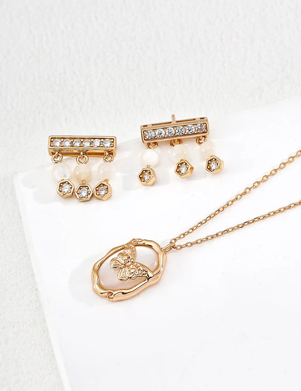 Minimalist Zircon Bar Drop Earrings-3