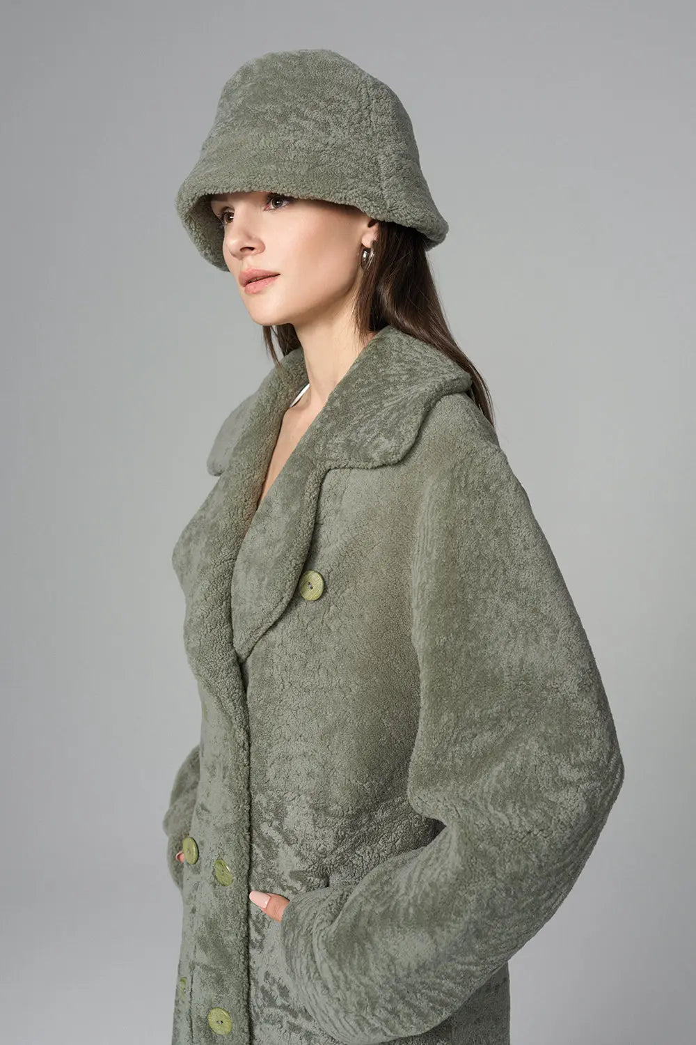 Mint Reversible Genuine Sheepskin Maxi Coat-3