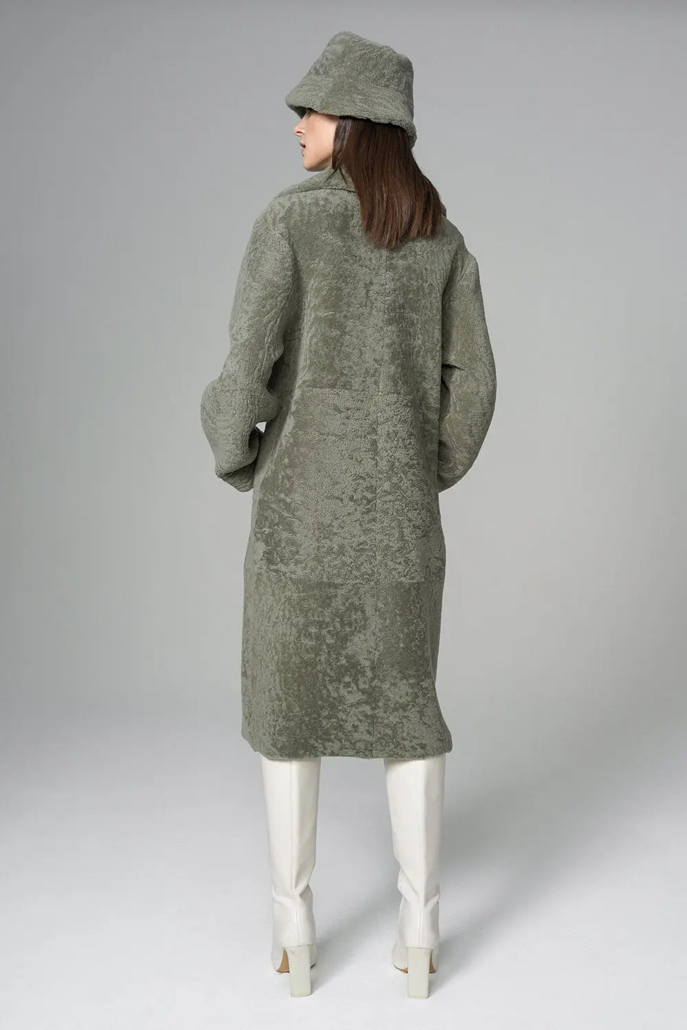 Mint Reversible Genuine Sheepskin Maxi Coat-6