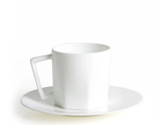 Mislina Tea Cup and Saucer - White - 220cc-0