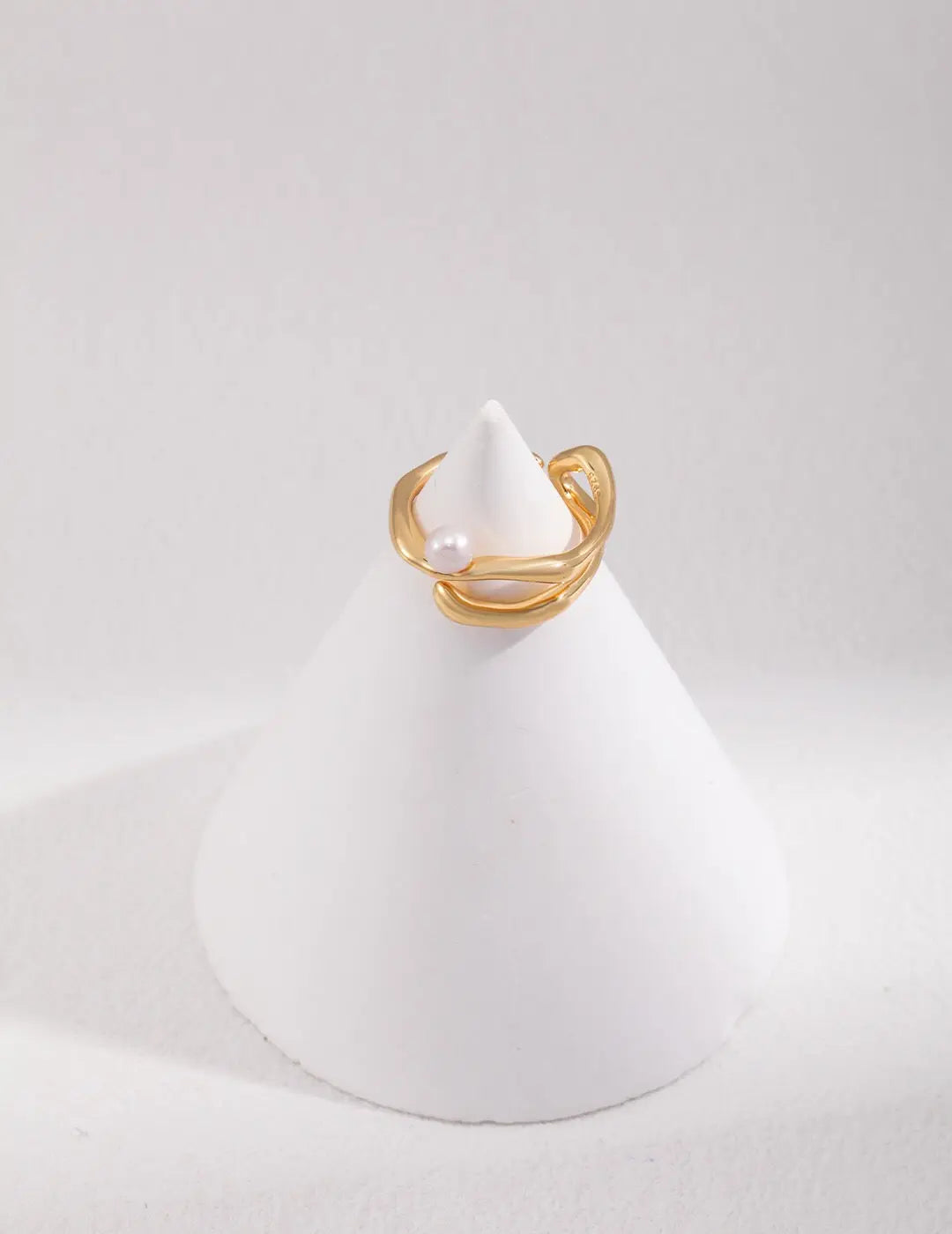 Modern Statement Pearl Ring-2