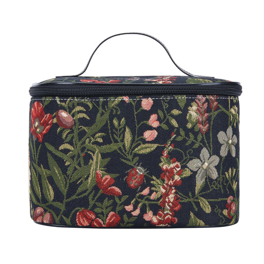 Morning Garden Black - Toiletry Bag-0