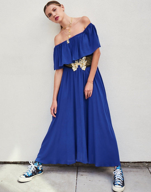 Morning Glory Maxi Dress - Royal by Meghan Fabulous-0